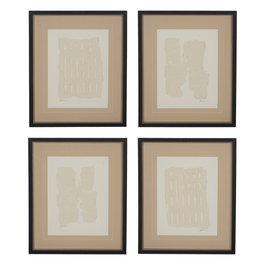 Cuadro Pintura Abstracto 4/M 50 X 60 cm (Set de 4)