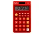 Liderpapel Calculadora xf11 Bolsillo 8 Dígitos Solar y Pilas Color Rojo 115x65x8 mm