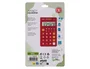 Liderpapel Calculadora xf11 Bolsillo 8 Dígitos Solar y Pilas Color Rojo 115x65x8 mm