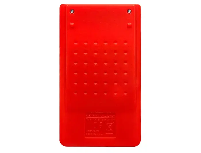 Liderpapel Calculadora xf11 Bolsillo 8 Dígitos Solar y Pilas Color Rojo 115x65x8 mm