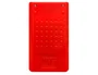 Liderpapel Calculadora xf11 Bolsillo 8 Dígitos Solar y Pilas Color Rojo 115x65x8 mm