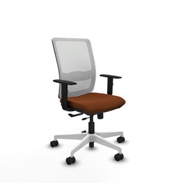 PIQUERAS Y CRESPO Silla de oficina Haches Marrón y Blanco
