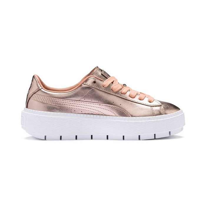 Zapatillas Deportivas Mujer Puma Basket Platform Trace Luxe Marrón 38