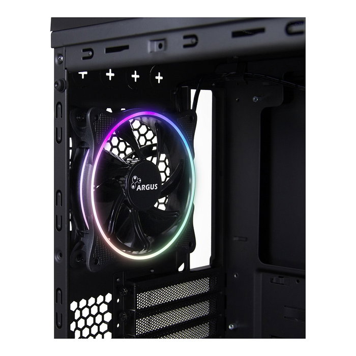 Inter-Tech X-908 Infini2 Torre PC Negro ATX ITX micro ATX Mini-ITX con Ventana Lateral Iluminacion RGB