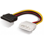 Adaptador de Alimentación Nanocable 10.19.0205/ Molex Macho - SATA Hembra/ 16cm