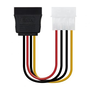 Adaptador de Alimentación Nanocable 10.19.0205/ Molex Macho - SATA Hembra/ 16cm
