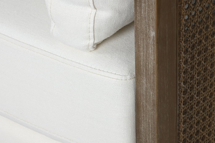 DKD Home Decor Sofá Romántico Marrón Crudo 208 x 86 x 88 cm