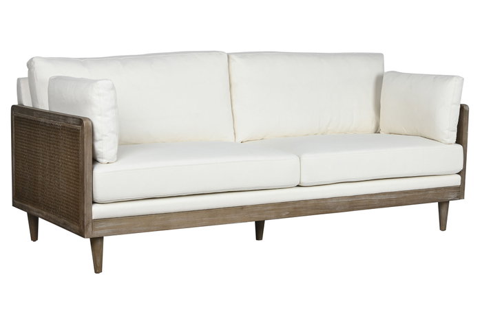 DKD Home Decor Sofá Romántico Marrón Crudo 208 x 86 x 88 cm