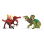 Schleich Figura de Saurio de Fuego vs. Lagarto de la Jungla (criaturas de Eldrador) 70834