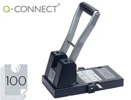 Q-connect Taladrador KF18766 Negro, 2 Taladros, Capacidad 100 Hojas, Abertura 10 mm