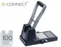 Q-connect Taladrador KF18766 Negro, 2 Taladros, Capacidad 100 Hojas, Abertura 10 mm