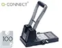Q-connect Taladrador KF18766 Negro, 2 Taladros, Capacidad 100 Hojas, Abertura 10 mm