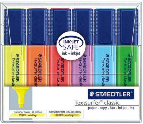 STAEDTLER Marcador Fluor 364 Textsurfer Classic Estuche de 6 STAEDTLER Marcador Fluor 364 Textsurfer Classic Estuche de 6
