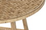 DKD Home Decor Mesita Auxiliar de Bambú y Ratán Natural Marrón