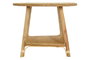 DKD Home Decor Mesita Auxiliar de Bambú y Ratán Natural Marrón