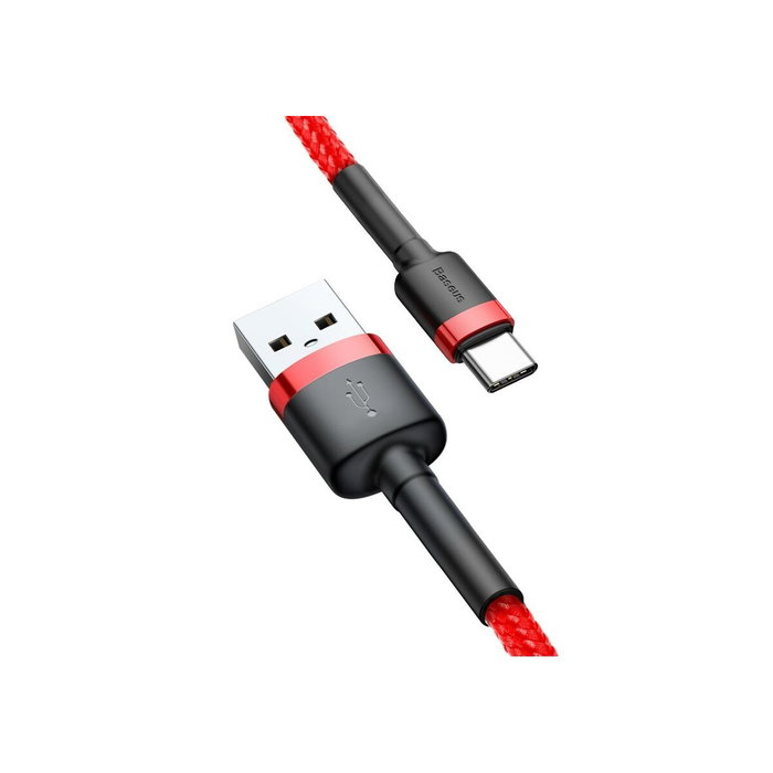 Baseus Cafule Cable USB a USB-C 3A 0.5m Rojo