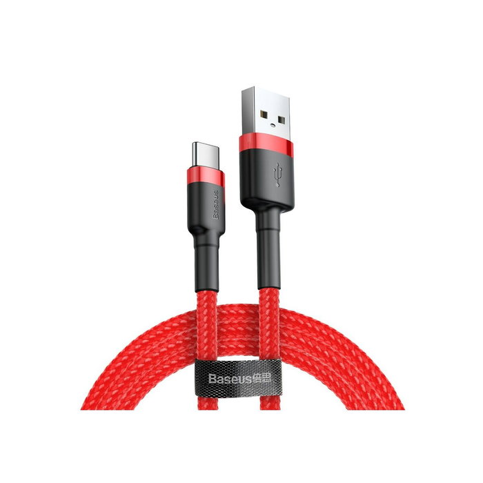Baseus Cafule Cable USB a USB-C 3A 0.5m Rojo