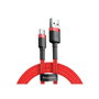 Baseus Cafule Cable USB a USB-C 3A 0.5m Rojo