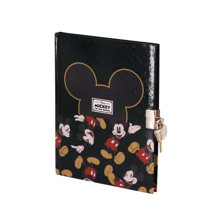 Disney Mickey Mouse Diario con Llave Negro