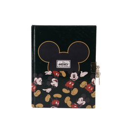 Disney Mickey Mouse Diario con Llave Negro