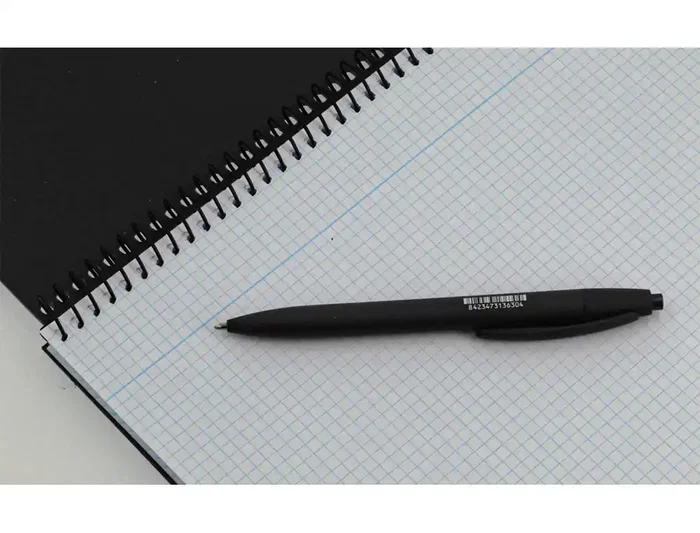 Antartik Cuaderno Espiral A4 Tapa Foam 80 Hojas 90g Cuadriculado 4mm con Márgenes Color Negro