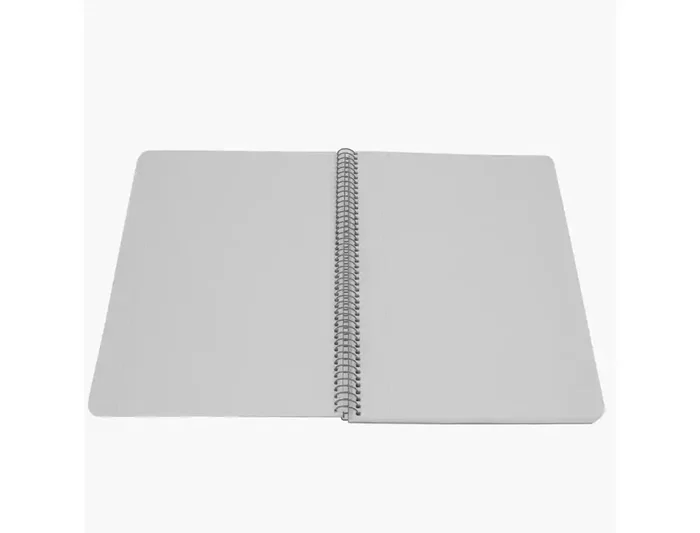 Antartik Cuaderno Espiral A4 80 Hojas, Tapa Foam, Papel 90 gr, Cuadrícula 4 mm con Margen - Color Negro