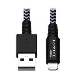 Eaton M100-006-HD Cable Lightning de Sincronización y Carga USB A para Servicio Pesado, 1.8 m, Certificado MFi, Compatible con iPhone, iPad y iPod