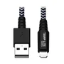 Eaton M100-006-HD Cable Lightning de Sincronización y Carga USB A para Servicio Pesado, 1.8 m, Certificado MFi, Compatible con iPhone, iPad y iPod
