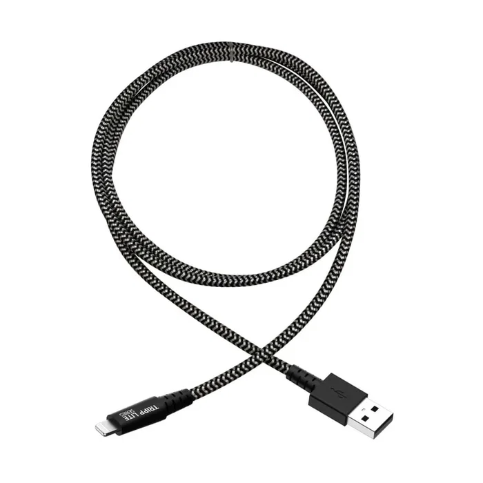 Eaton M100-006-HD Cable Lightning de Sincronización y Carga USB A para Servicio Pesado, 1.8 m, Certificado MFi, Compatible con iPhone, iPad y iPod