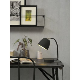 Newport Lámpara de Mesa Estilo Nórdico Hierro/Caucho