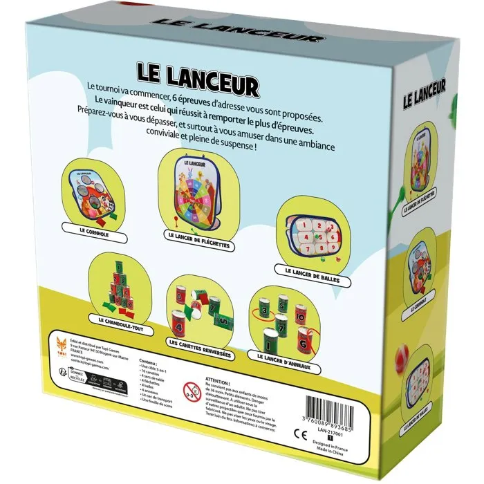 Topi Games - EL LANZADOR - Juego de mesa - Referencia TOP3760089893685 - De 1 a 20 jugadores - Mayores de 7 años Topi Games - EL LANZADOR - Juego de mesa - Referencia TOP3760089893685 - De 1 a 20 jugadores - Mayores de 7 años