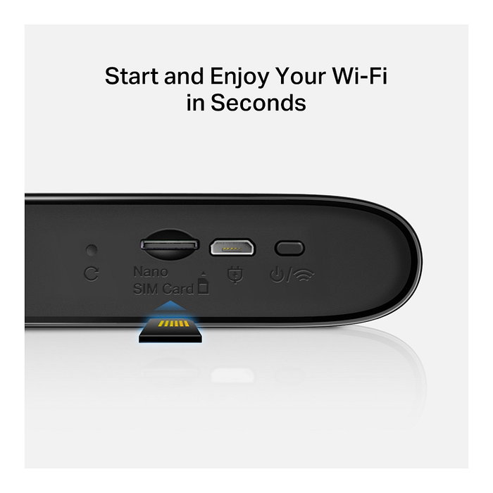 Mercusys Router Móvil Wi-Fi 4G LTE MT110 150Mbps Negro