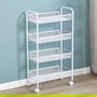 Confortime Carrito Auxiliar 4 Niveles con Ruedas 83.2 cm Largo x 26 cm Ancho x 7.5 cm Alto (4 Unidades)