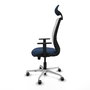 PIQUERAS Y CRESPO Silla de oficina Zulema Azul Marino y Blanco