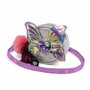 Oh My Pop Bolso Bandolera Redondo Pequeño Wings Plateado