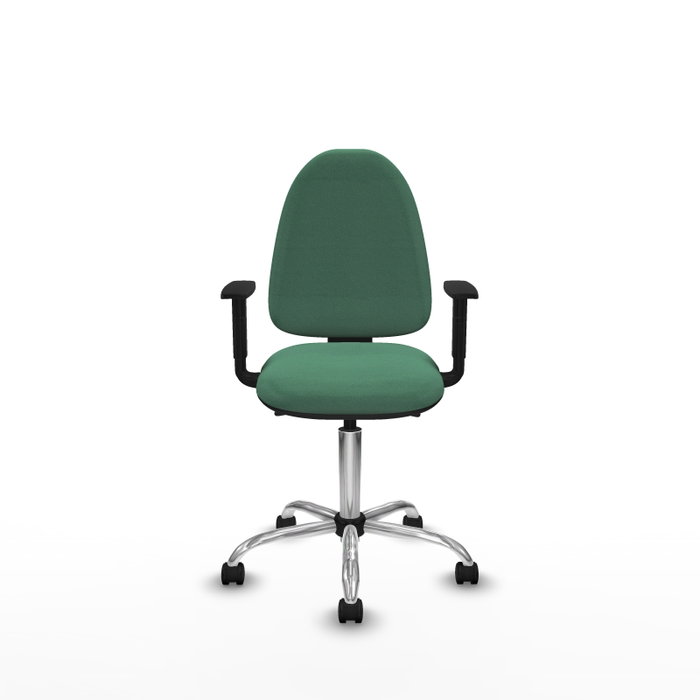 PIQUERAS Y CRESPO Silla de oficina Aýna Verde esmeralda con mecanismo Asincro