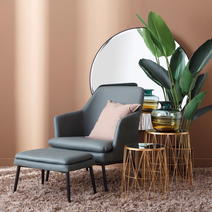 Espejo Negro Aluminio-Cristal 100 X 4 X 100 cm Espejo Negro Aluminio-Cristal 100 X 4 X 100 cm