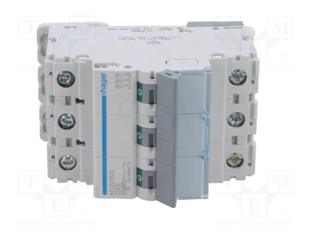 HAGER NCN350 Interruptor magnetotérmico 50A 3 polos 10kA