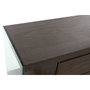 DKD Home Decor Buffet de Cristal y MDF Nogal Marrón