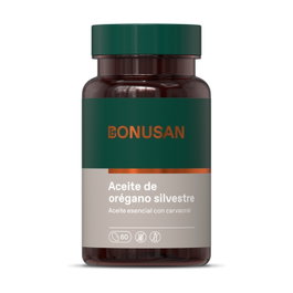 Bonusan Aceite de Orégano Silvestre 60 Cápsulas Blandas Estandarizado en Carvacrol