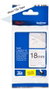 Brother TZeSE4 Cinta Laminada de Seguridad 18mm x 8m Blanco/Negro