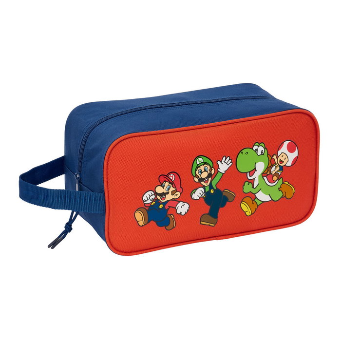 Zapatillero de Viaje Super Mario Mamma mia Rojo Azul marino 29 x 15 x 14 cm Zapatillero de Viaje Super Mario Mamma mia Rojo Azul marino 29 x 15 x 14 cm