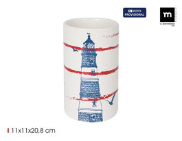 Inde Tarro Cocina 'Faro', Ø11 x 20.8 cm - Ancho 12.4 cm, Alto 21.9 cm, Largo 12.3 cm, Peso 18.8 kg (24 Unidades)