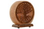 DKD Home Decor Lámpara de Sobremesa Sal del Himalaya Árabe 'Árbol de la Vida', Acabado Natural Marrón/Rosa, con Bombilla E14 Incluida, 7x18x16 cm