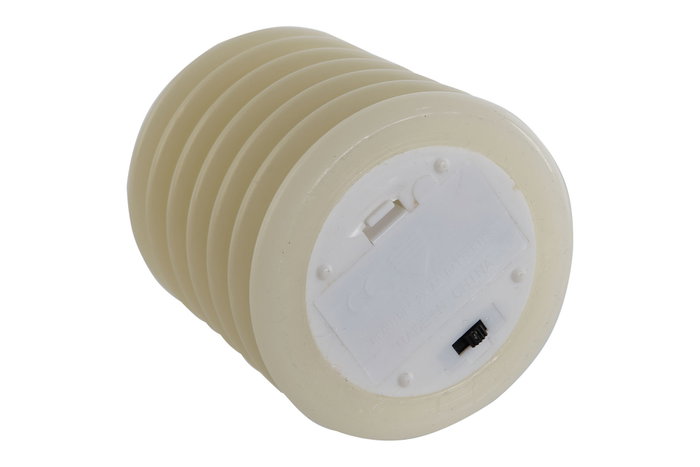 DKD Home Decor Vela LED Cera Parafina 3D Blanco DKD Home Decor Vela LED Cera Parafina 3D Blanco