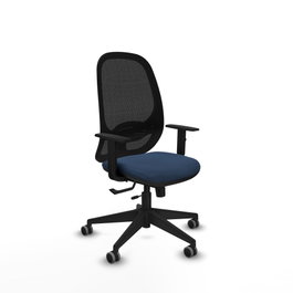 PIQUERAS Y CRESPO Silla de oficina Cilanco Azul marino y Negro