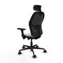 PIQUERAS Y CRESPO Silla de oficina Jorquera Sincro/Traslack Blanco y Negro
