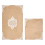 Mijölnir Cot-Klzt5-32 Juego de Alfombras de Baño 50x60 cm y 60x100 cm Cappuccino