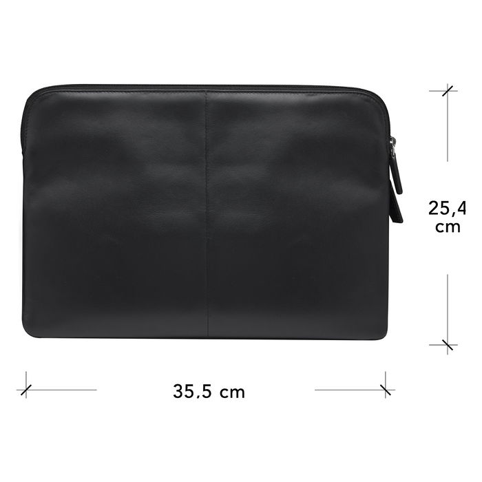 dbramante1928 SKAGEN PRO+ - Funda de cuero de grano entero para MacBook Pro 14", 35.6 cm (14"), Negro, Resistente a impactos, con bolsillo delantero dbramante1928 SKAGEN PRO+ - Funda de cuero de grano entero para MacBook Pro 14", 35.6 cm (14"), Negro, Resistente a impactos, con bolsillo delantero