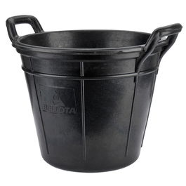 Bellota Cubo Canario 18 L Caucho Resistente Negro para Albañilería y Áridos